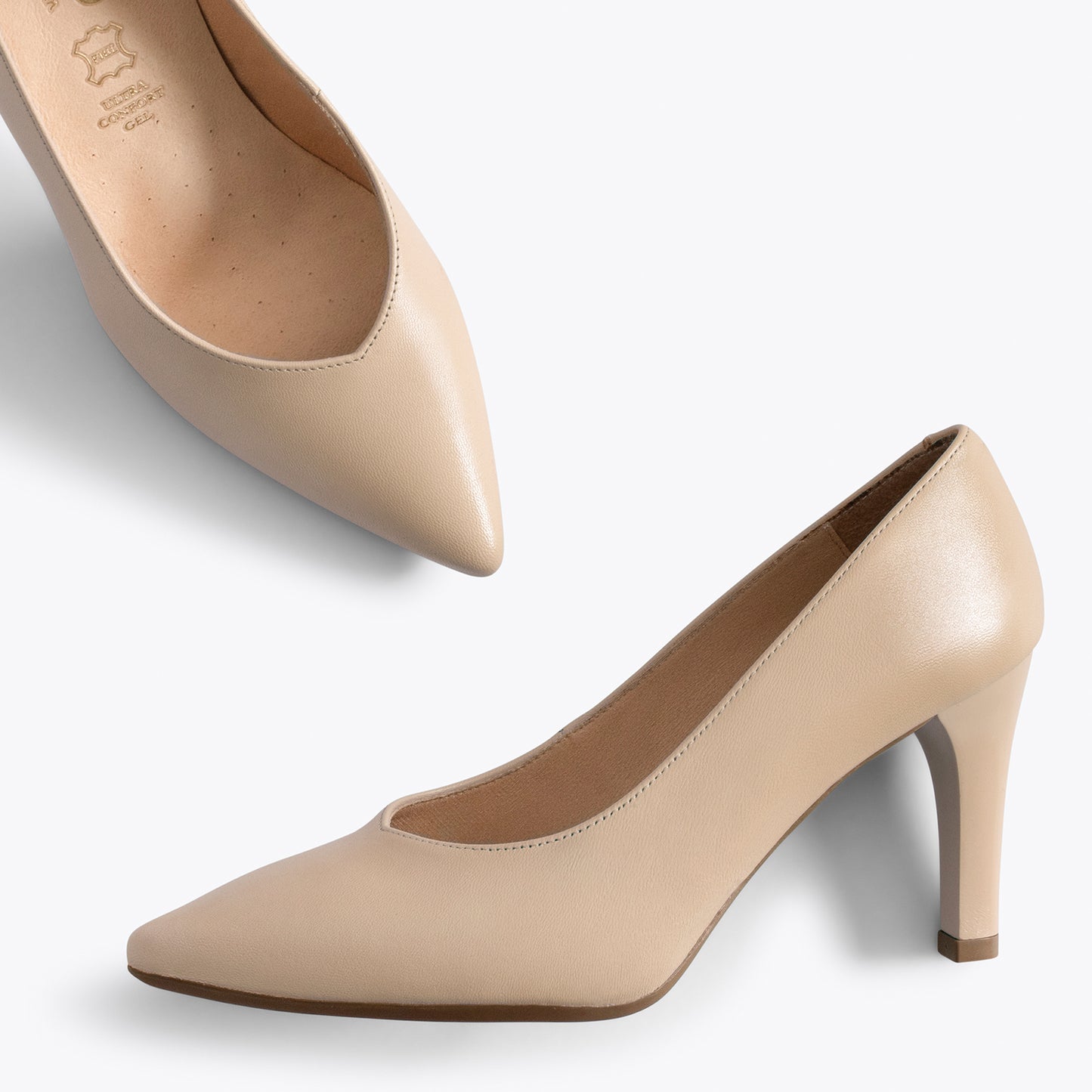 GLAM Sapatos elegantes de salto alto CAMEL 