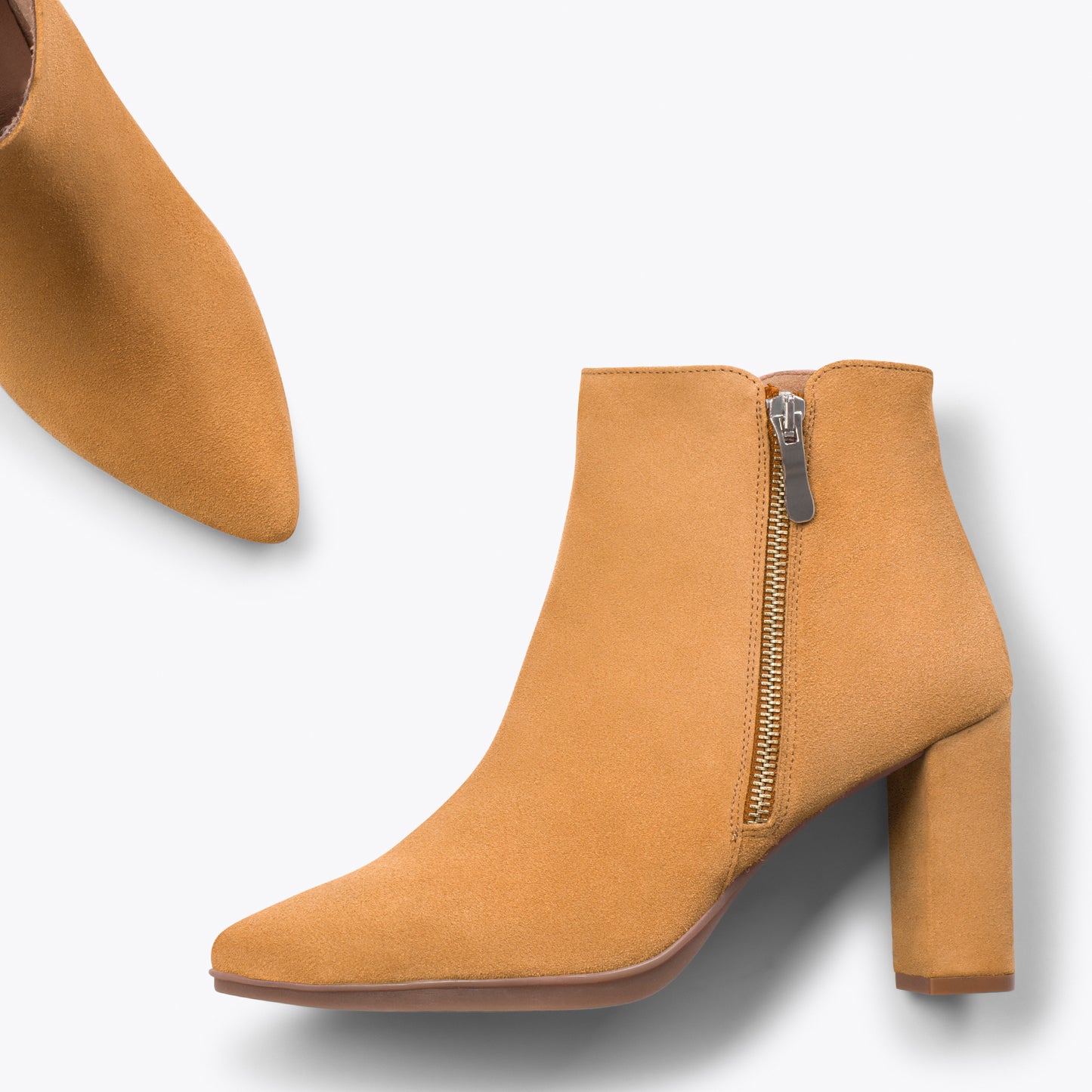 URBAN BOOT – Bottines à talons CAMEL 