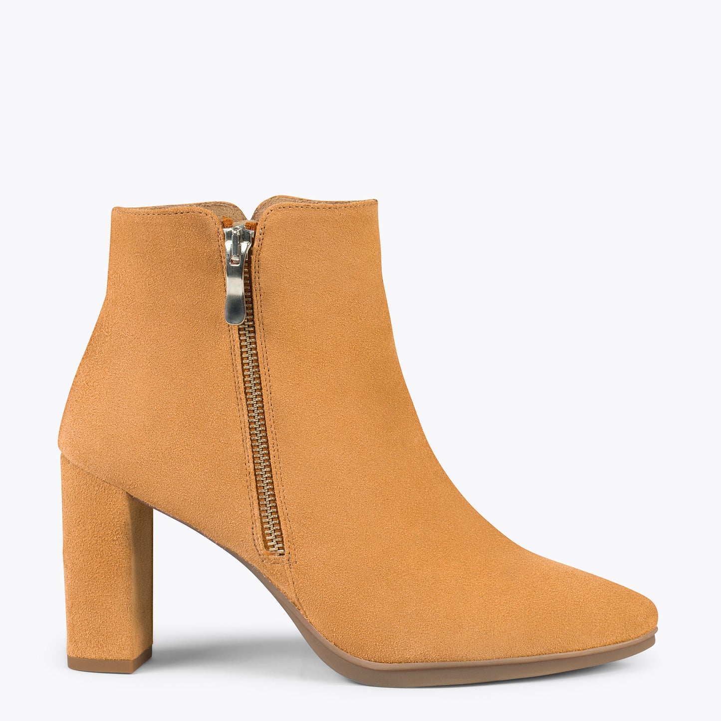 URBAN BOOT – Botins de salto alto CAMEL 