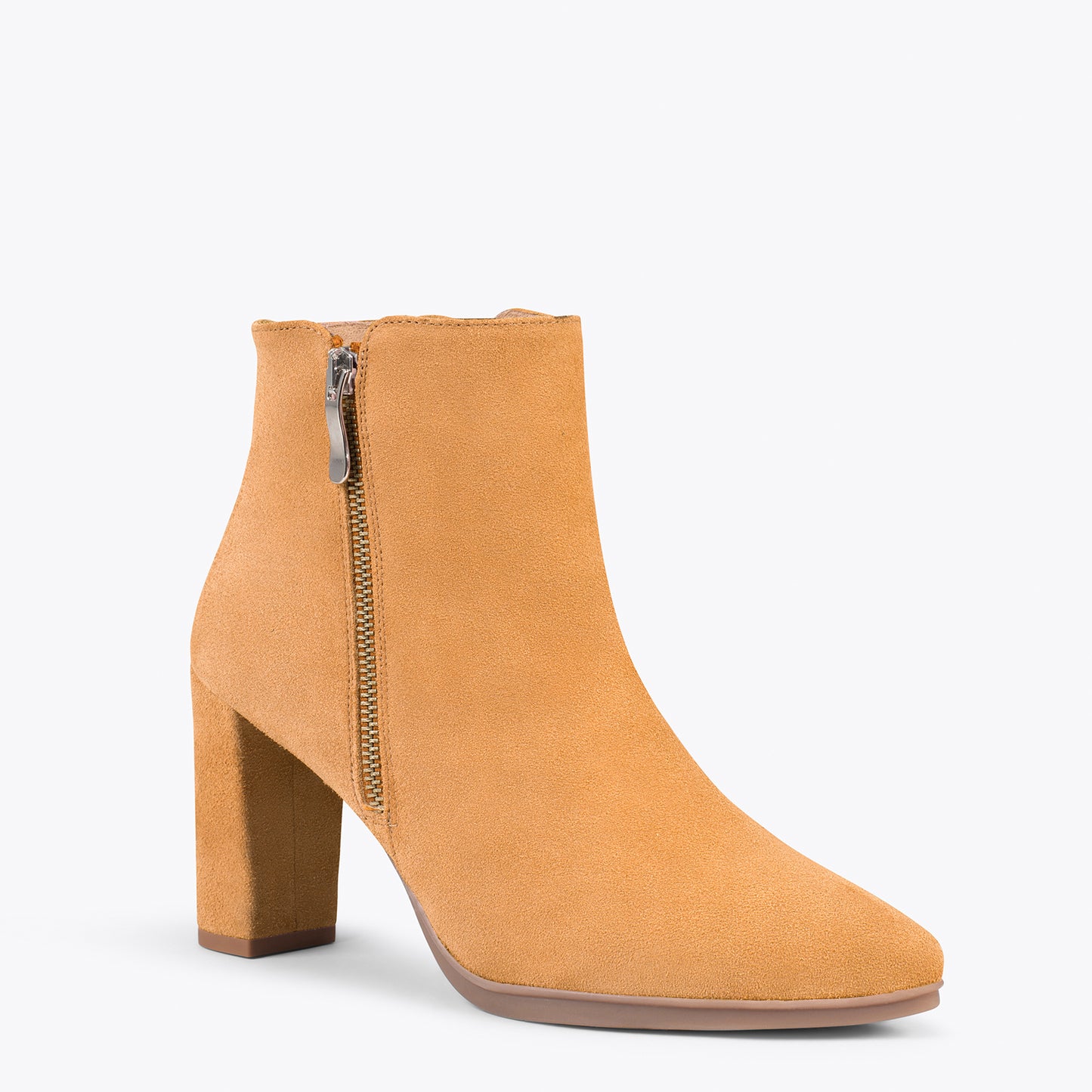 URBAN BOOT – Bottines à talons CAMEL 