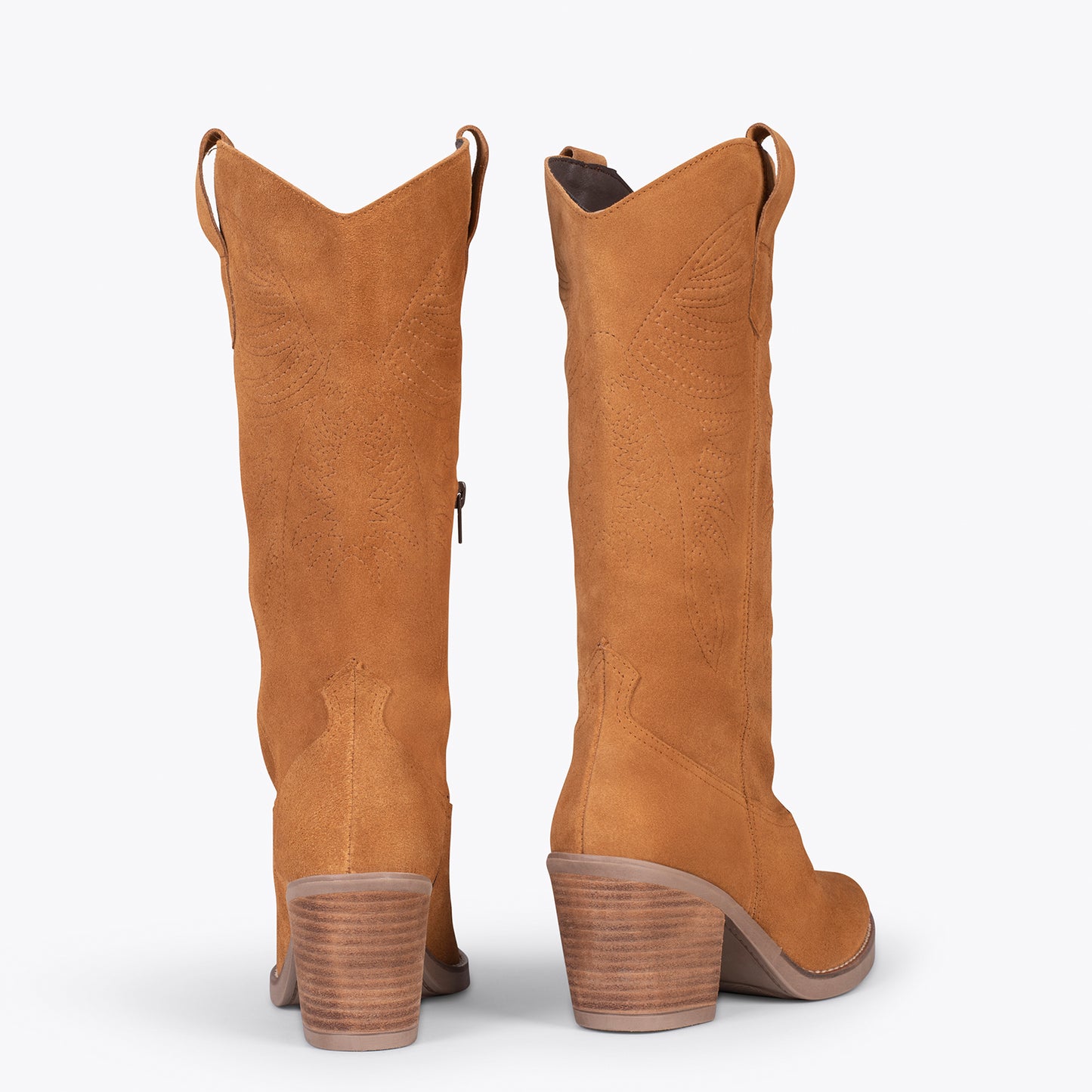 DALLAS – Botas cowboy altas CAMEL