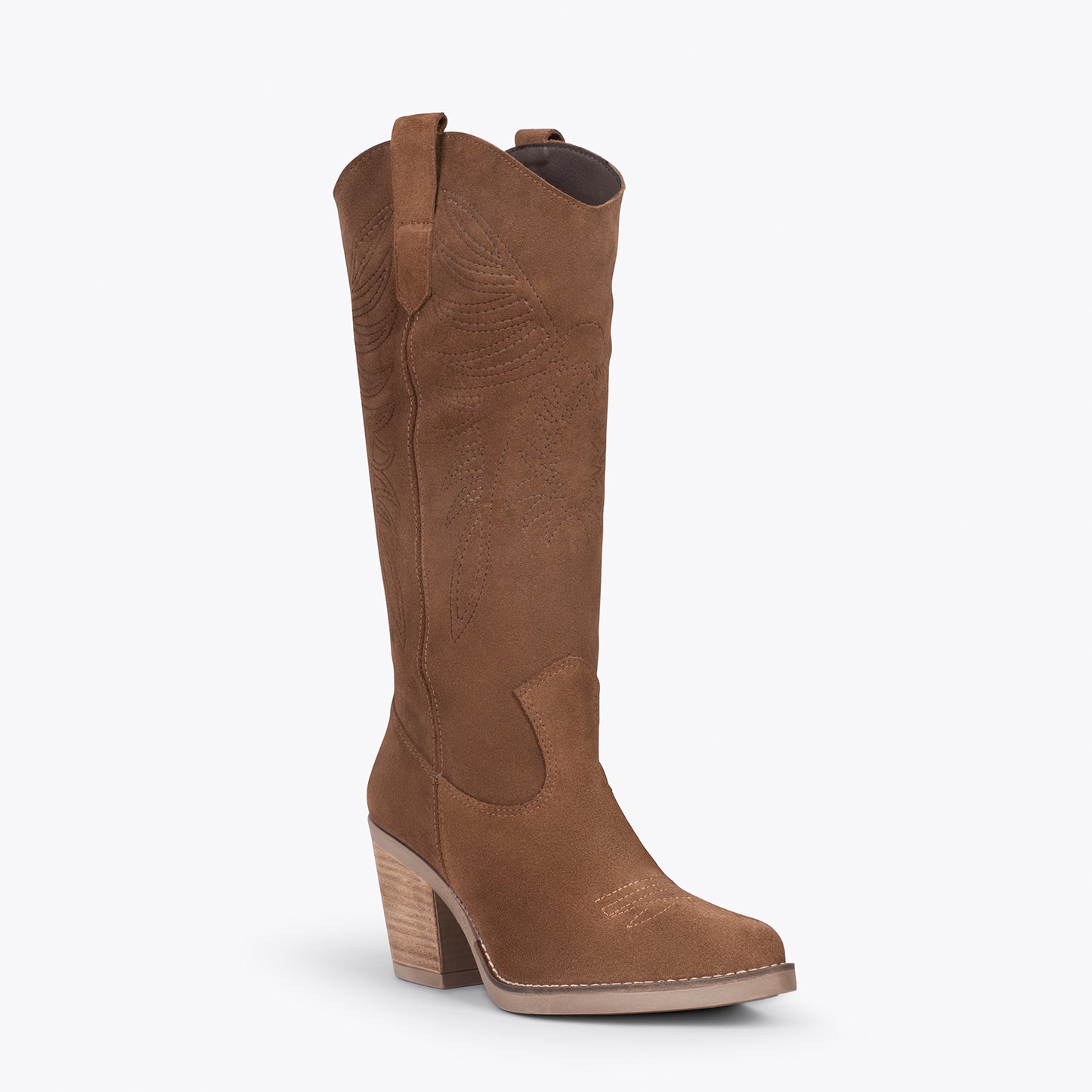 DALLAS – Botas cowboy altas MARRÓN