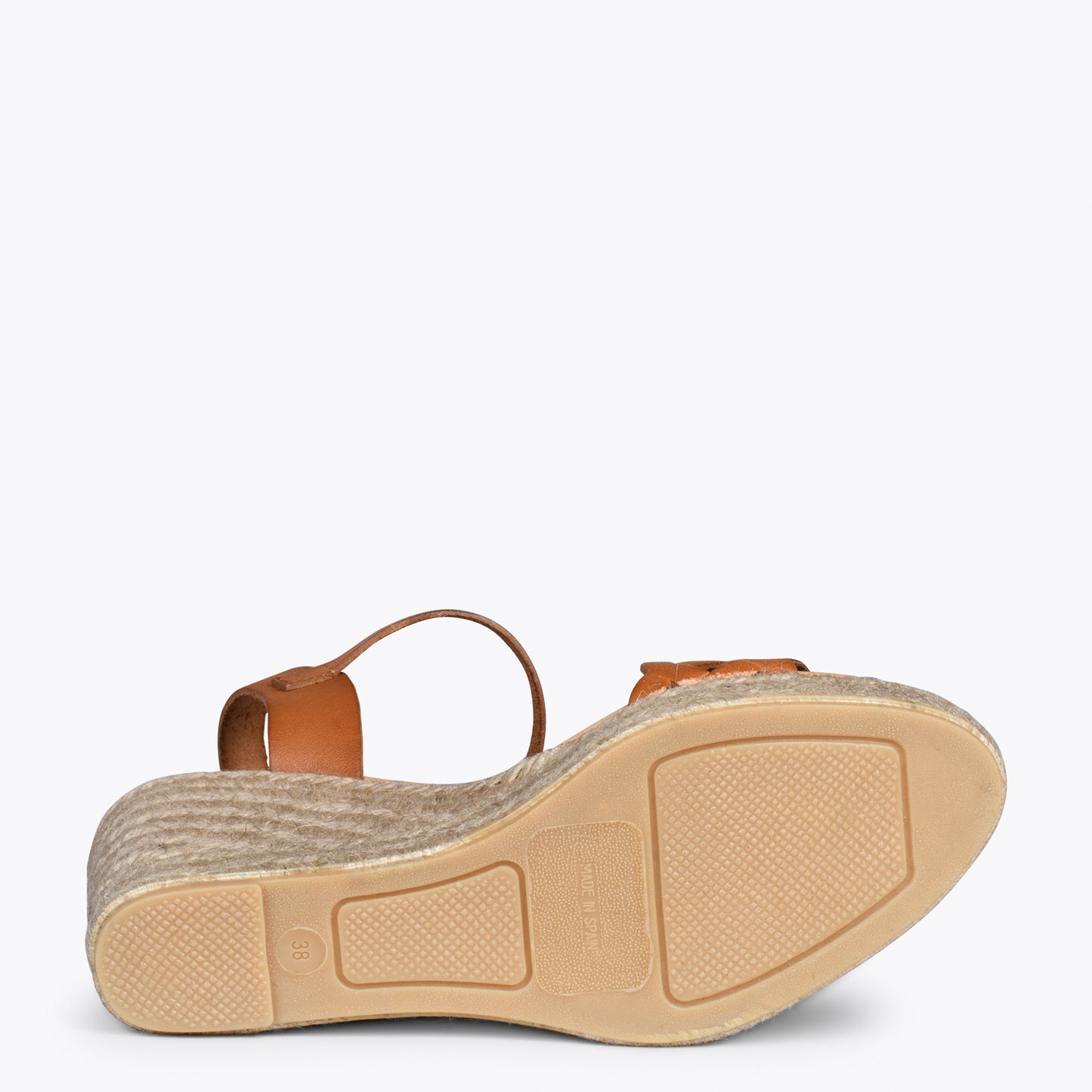 OASIS – Wedges en sparte grillé avec galon CAMEL 