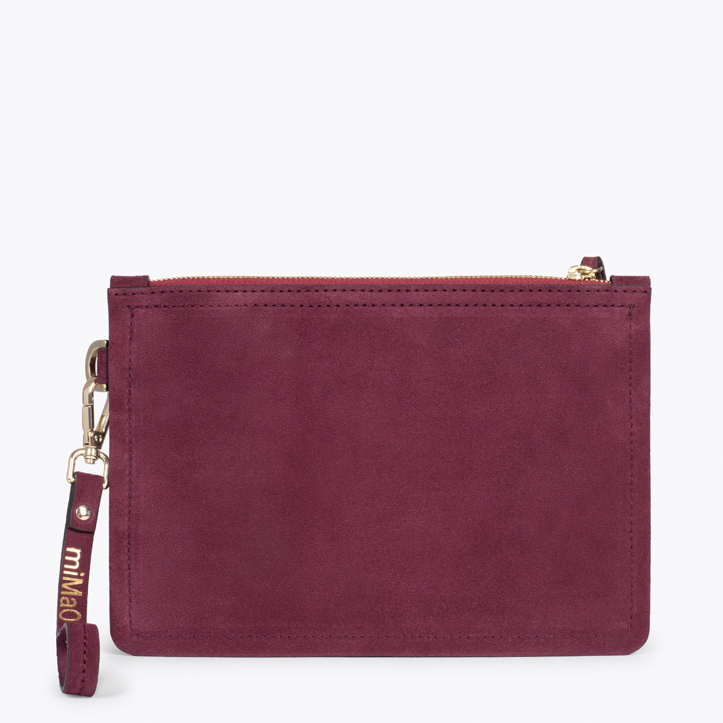 URBAN - Bolso de piel tipo clutch VINO