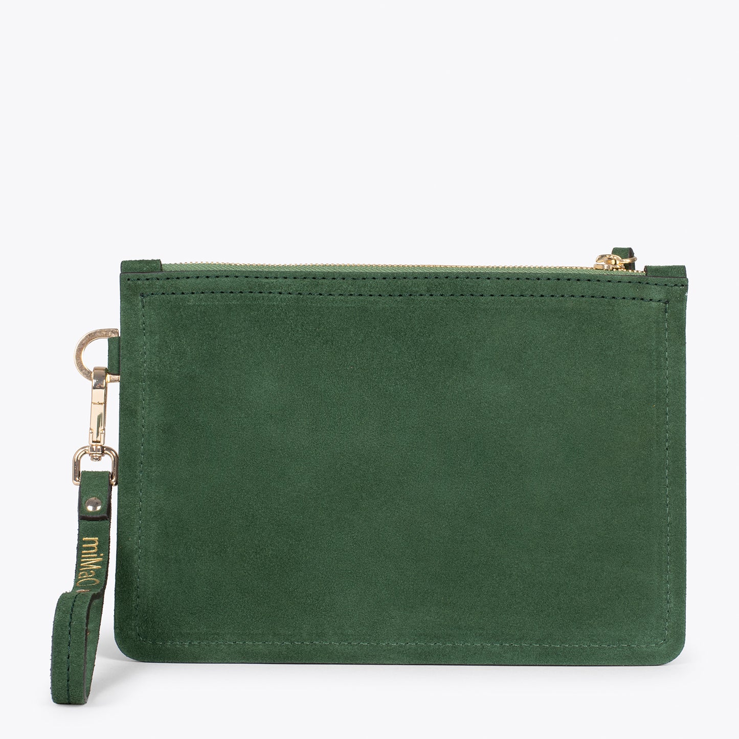 URBAN - Bolsa clutch em couro VERDE 