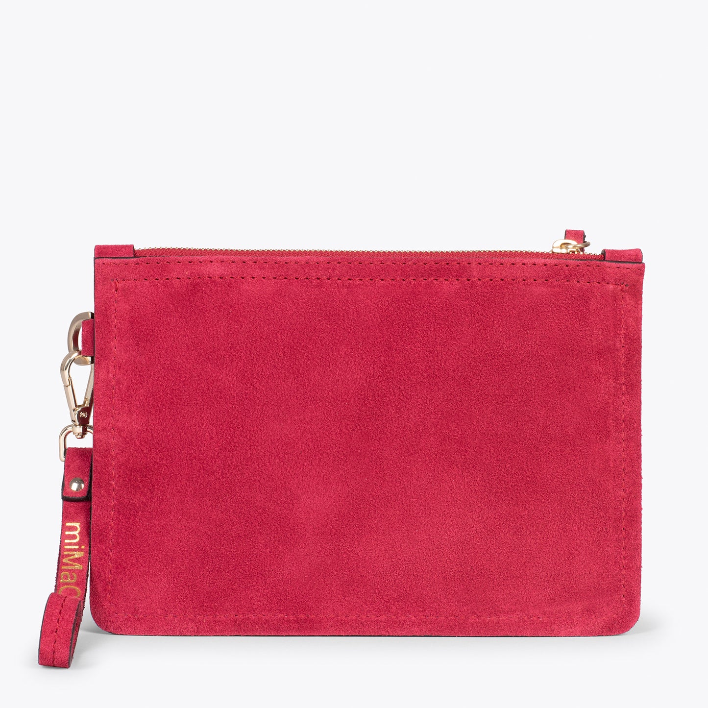 URBAN - Bolso de piel tipo clutch FRAMBUESA