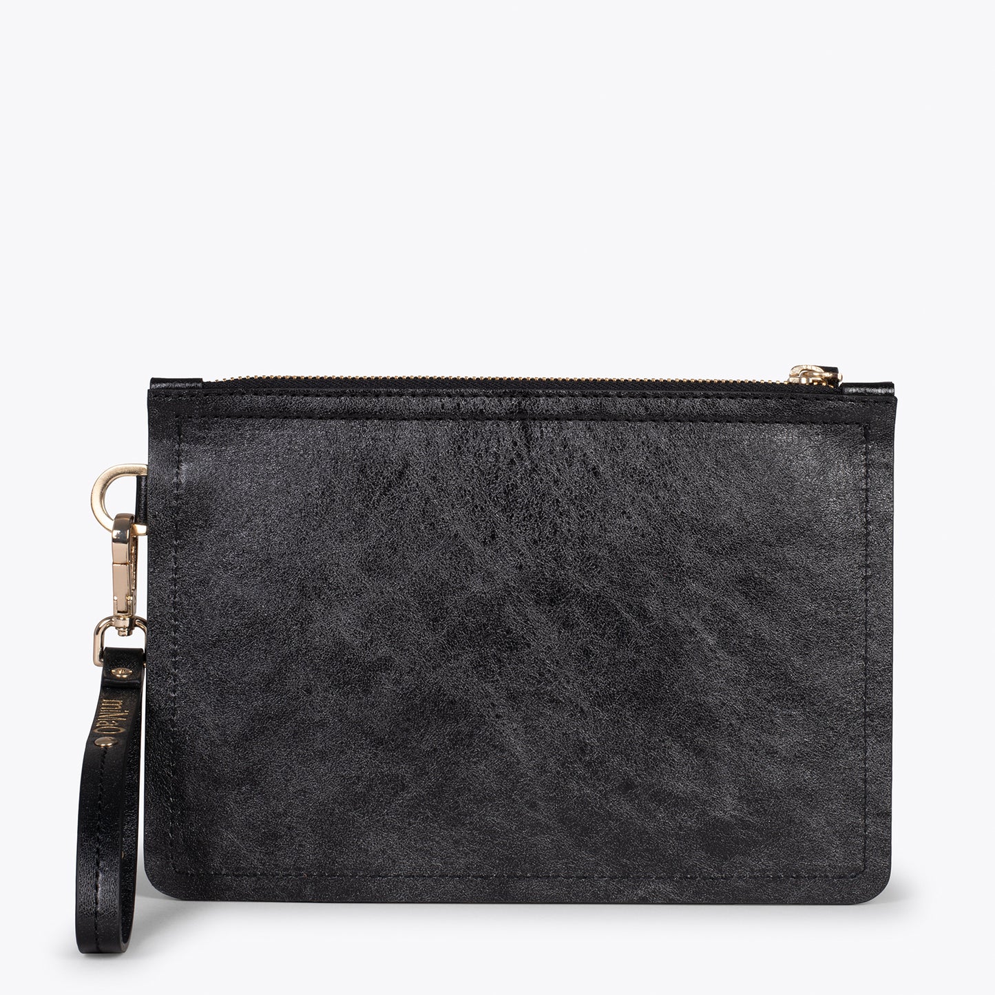 URBAN - Bolsa clutch de couro BLACK METAL 