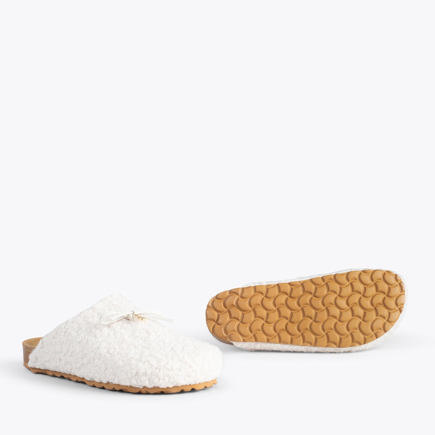 SWEET DREAMS – Chaussons d'intérieur avec nœud BEIGE 