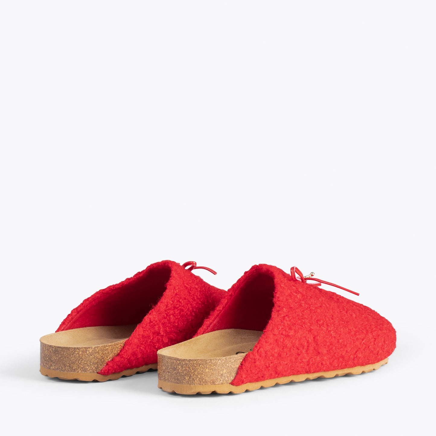 SWEET DREAMS – Chaussons d'intérieur avec nœud ROUGE 