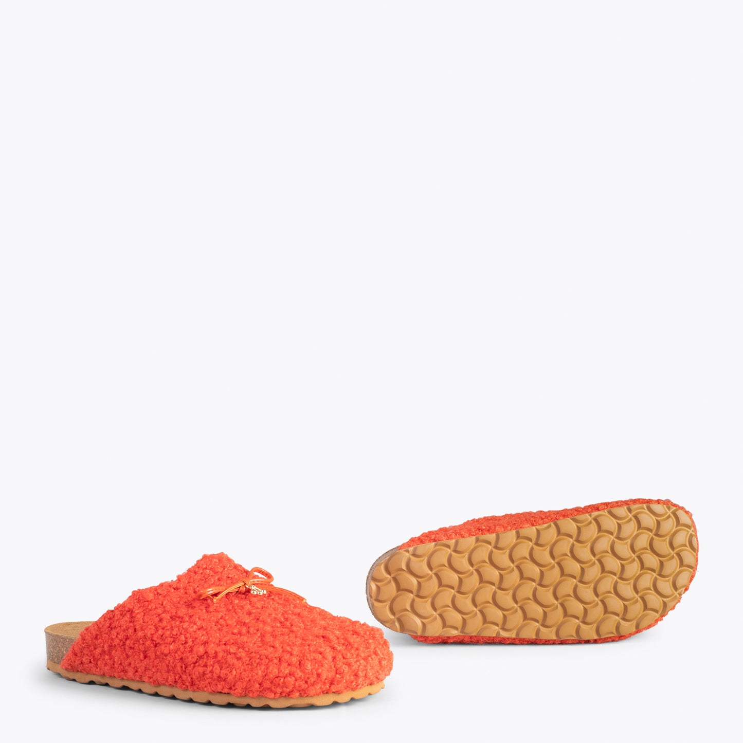 SWEET DREAMS – Zapatillas de estar por casa con lacito NARANJA