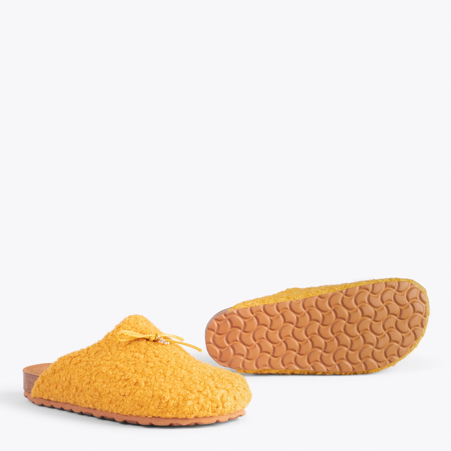 SWEET DREAMS – Chaussons avec nœud JAUNE 