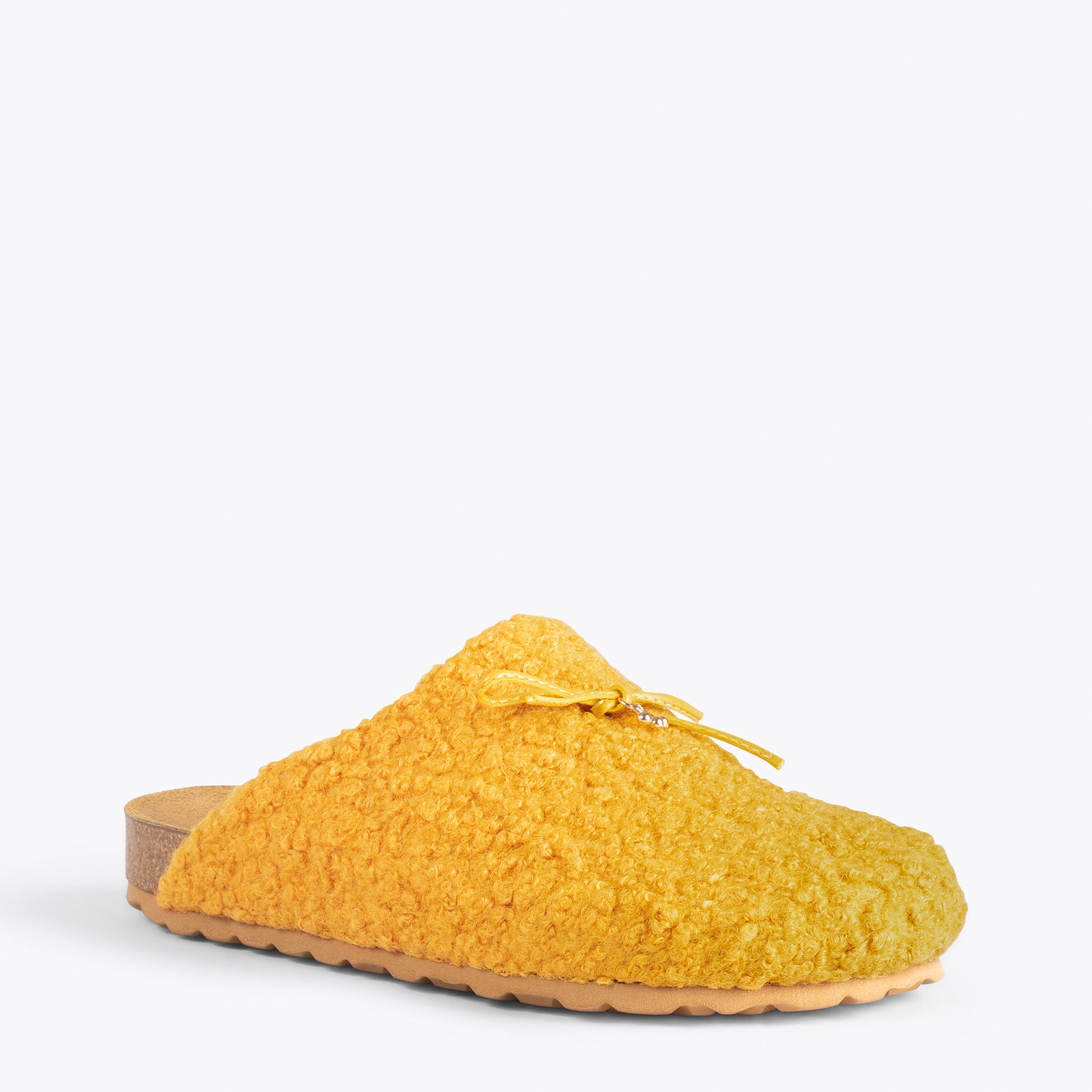 SWEET DREAMS – Chaussons avec nœud JAUNE 