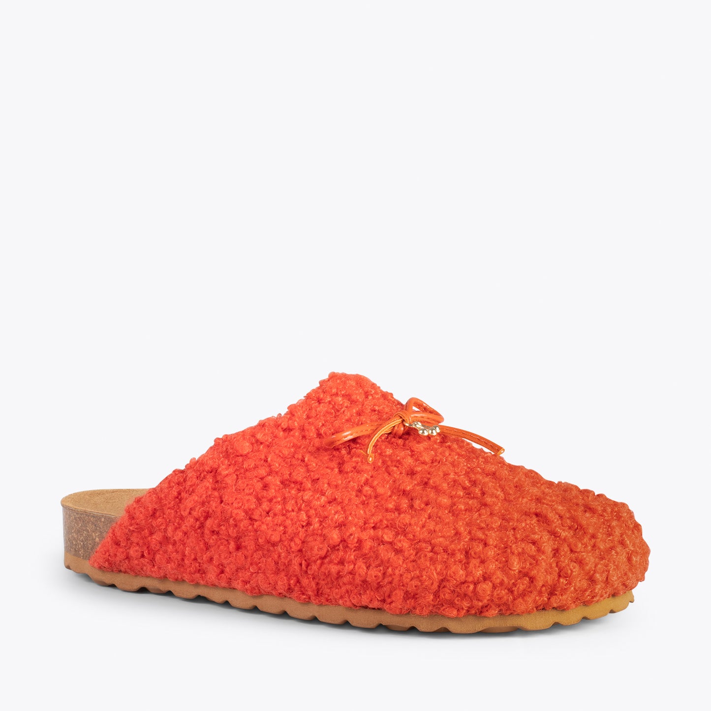 SWEET DREAMS – Chaussons d'intérieur avec nœud ORANGE 