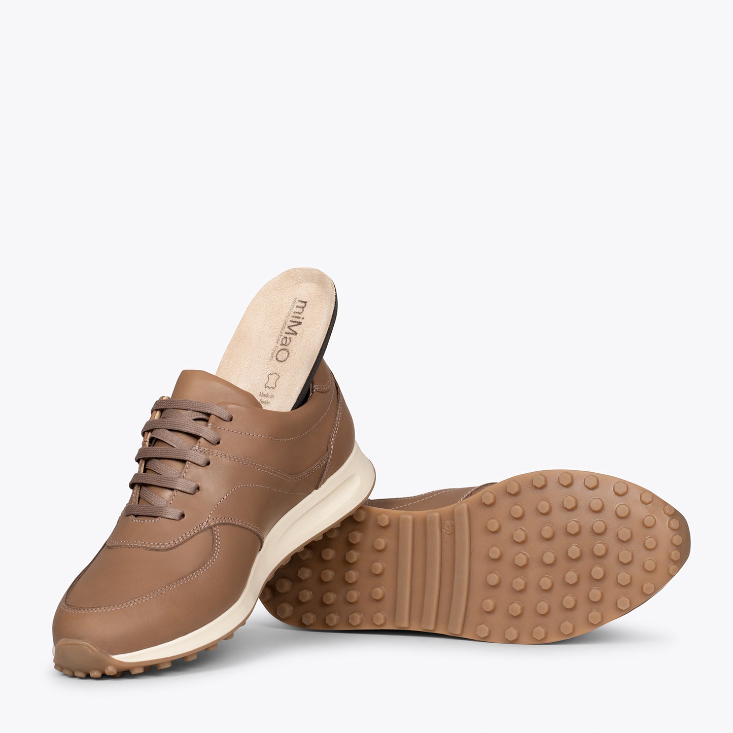 YORK Zapatillas de vestir para hombre TAUPE