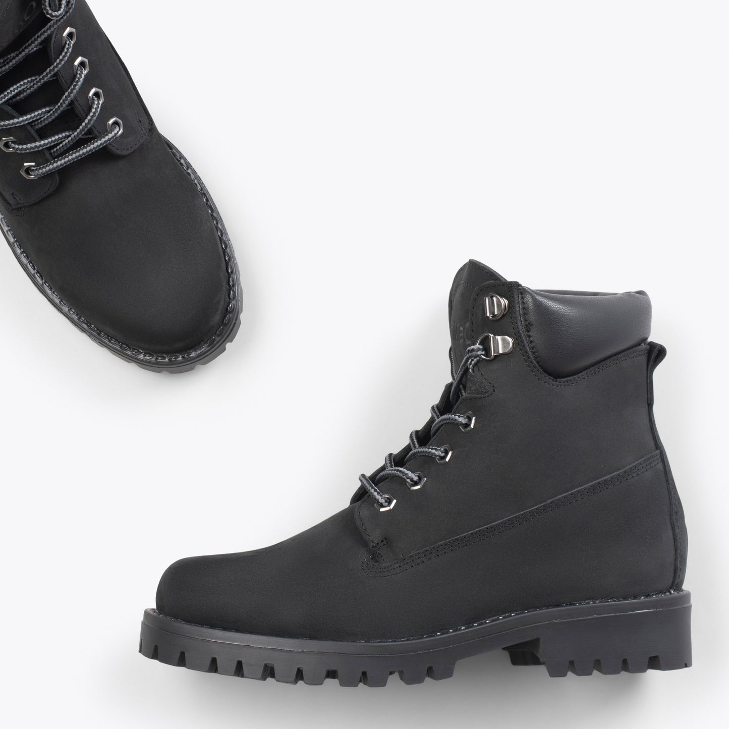 AVIADOR – Botas de caminhada femininas em nobuck PRETO 