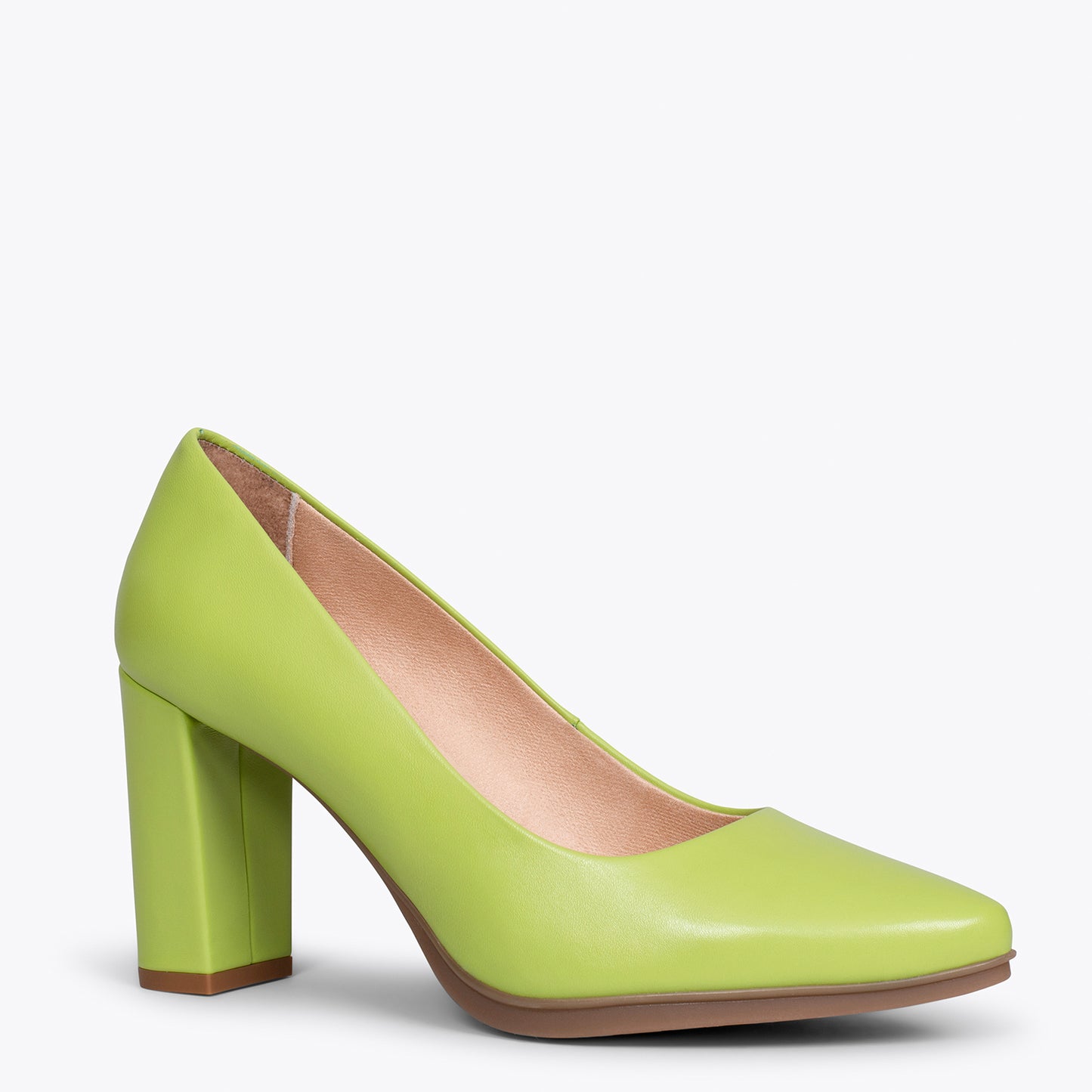 URBAN SALON – Zapatos de tacón alto de napa VERDE PISTACHO