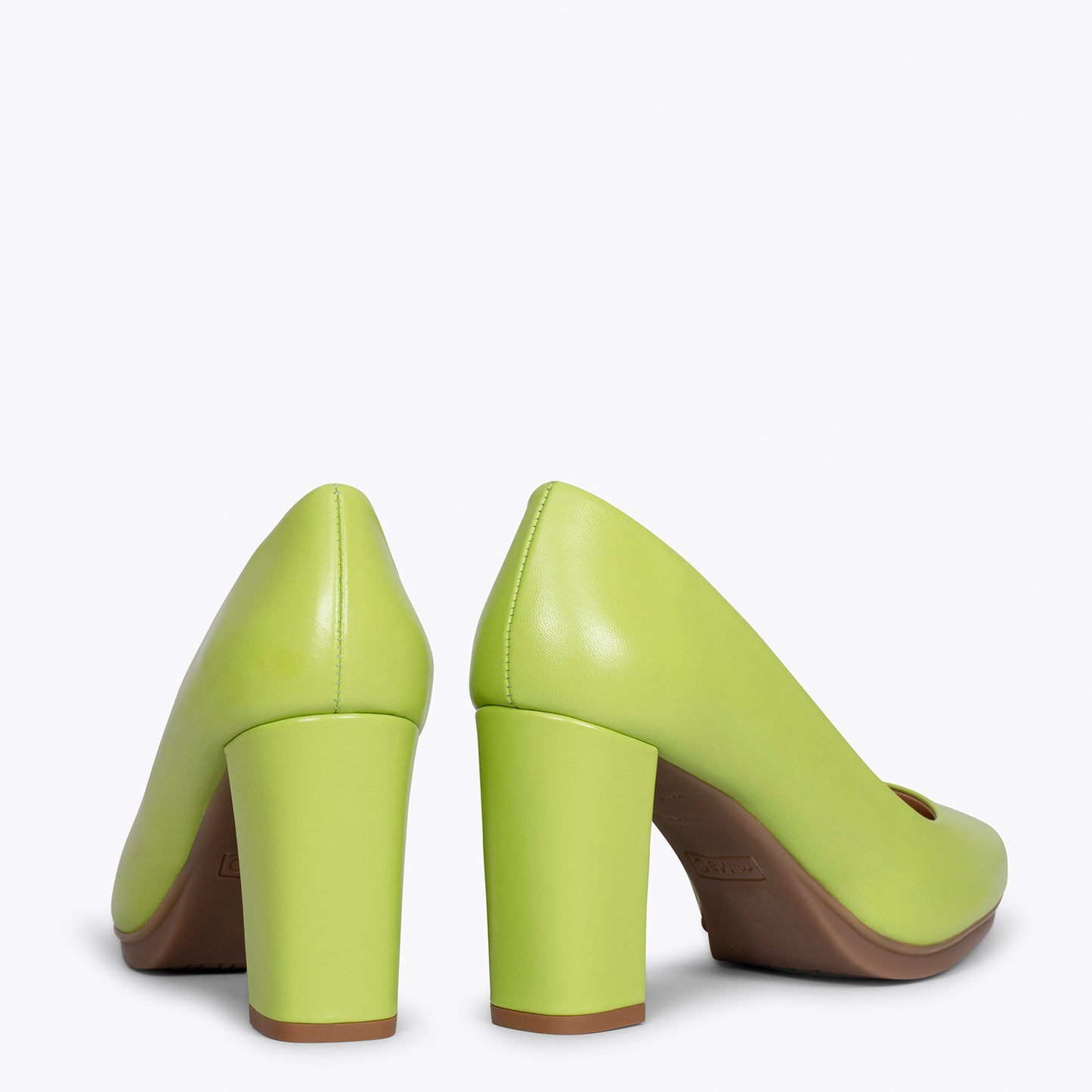 URBAN SALON – Zapatos de tacón alto de napa VERDE PISTACHO