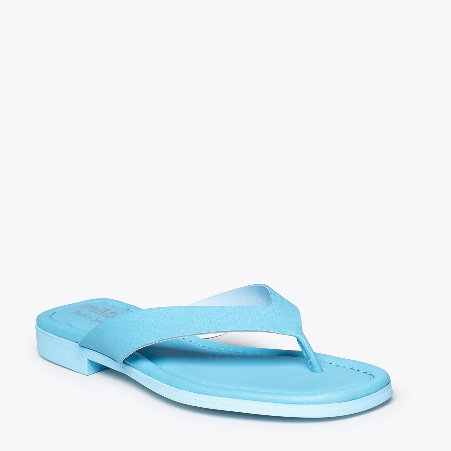 FLIP FLOP Sandalias de dedo planas AZULES