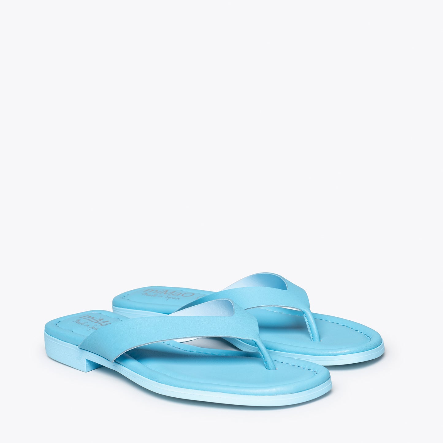 FLIP FLOP Sandalias de dedo planas AZULES