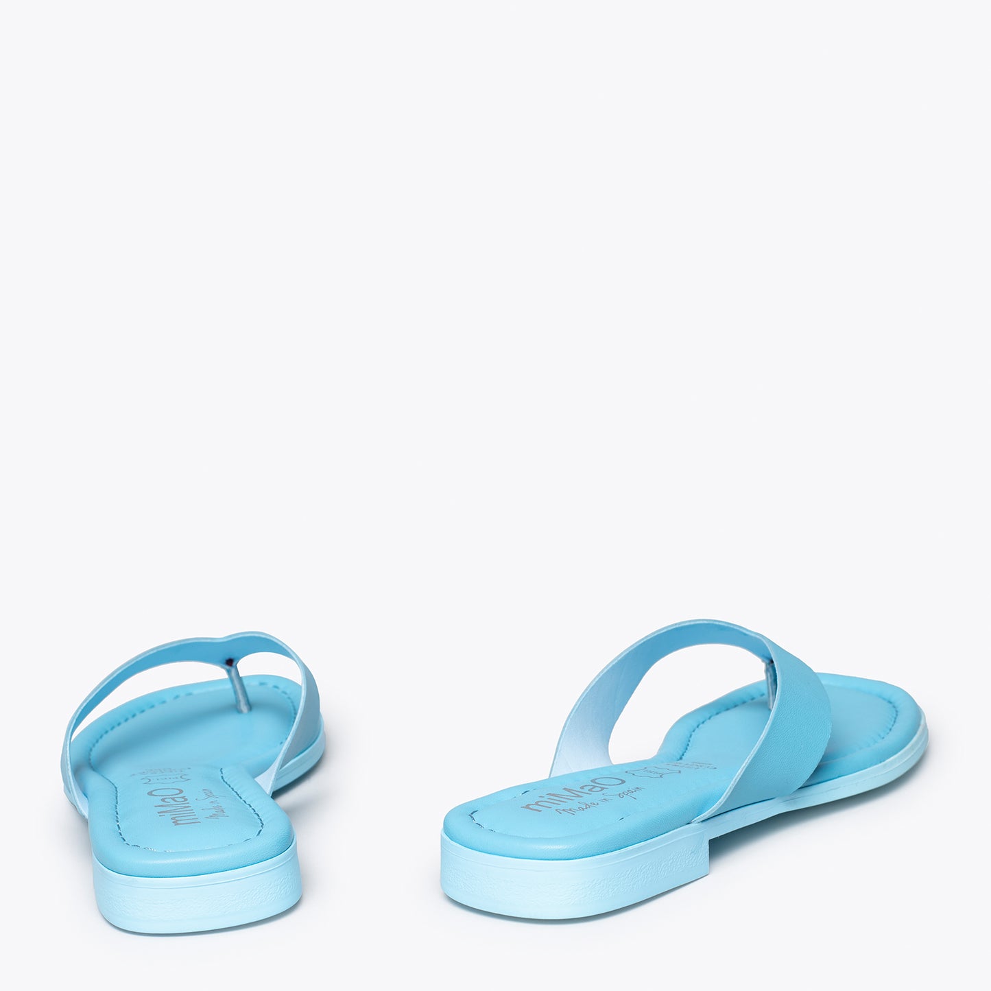 FLIP FLOP Sandalias de dedo planas AZULES