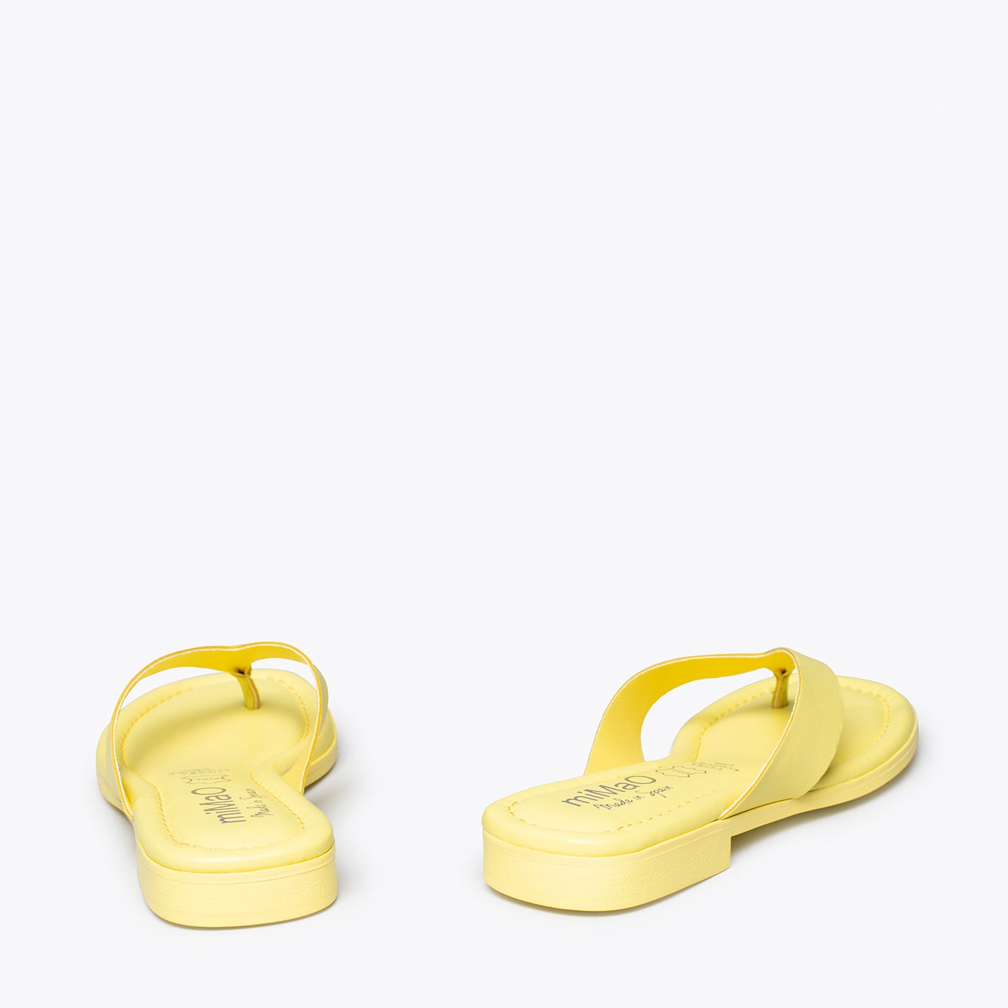 FLIP FLOP Sandalias de dedo planas AMARILLAS