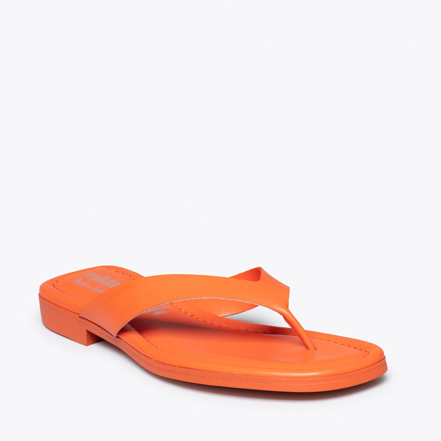 FLIP FLOP Sandalias de dedo planas NARANJAS