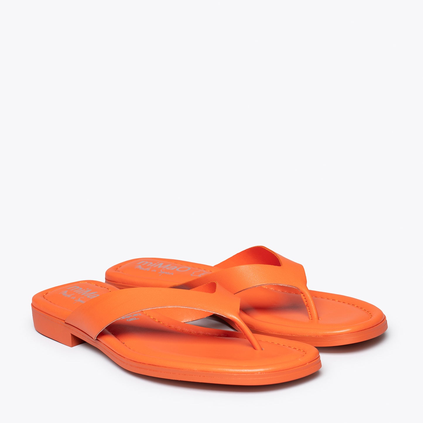 FLIP FLOP Sandalias de dedo planas NARANJAS