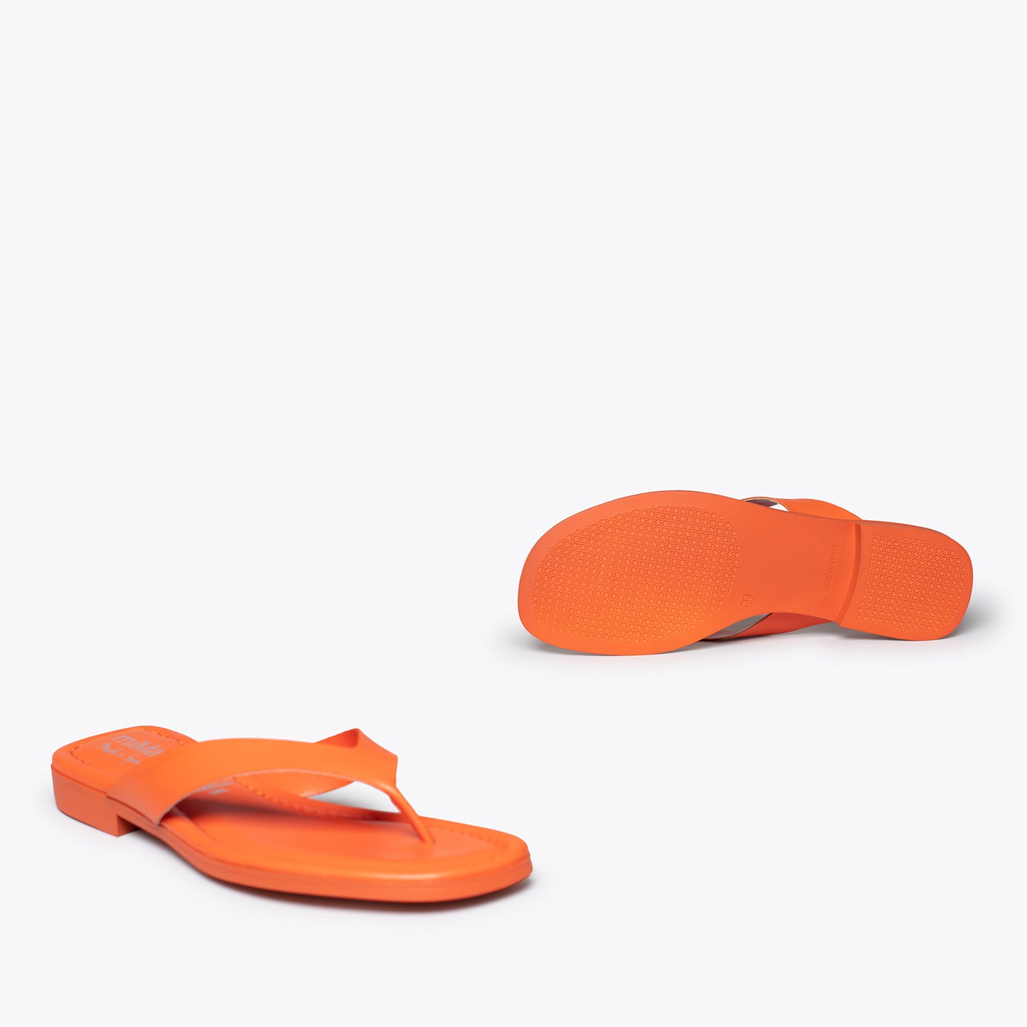 FLIP FLOP Sandalias de dedo planas NARANJAS