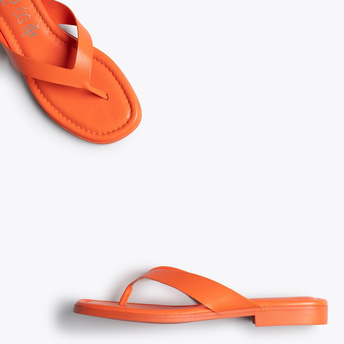 FLIP FLOP Sandalias de dedo planas NARANJAS