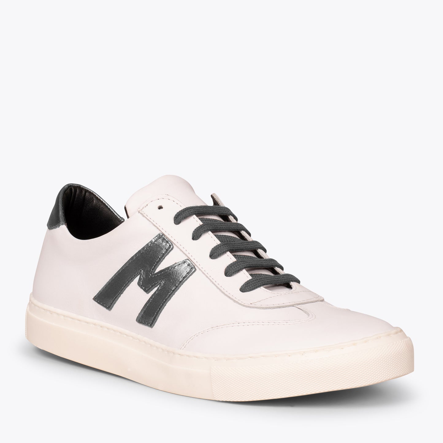 MÓNACO Zapatillas casual de hombre con logo PLATEADO