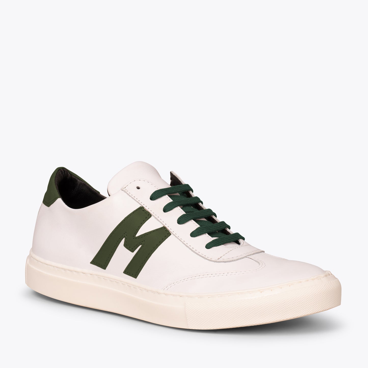 MÓNACO Zapatillas casual de hombre con logo en VERDE