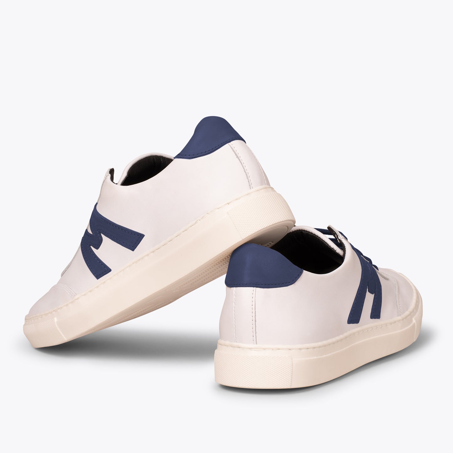 MÓNACO Zapatillas casual de hombre con logo en AZUL