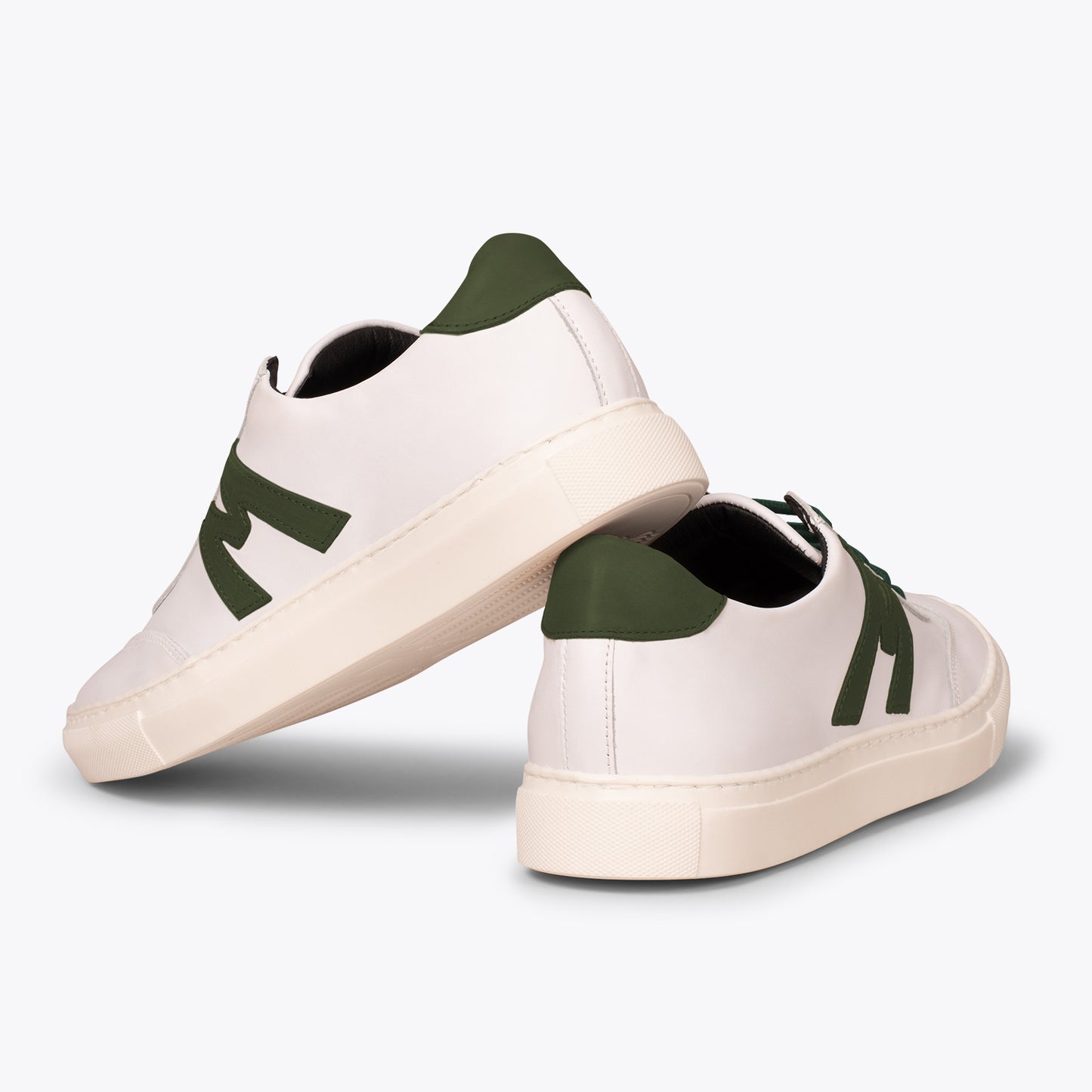 MÓNACO Zapatillas casual de hombre con logo en VERDE