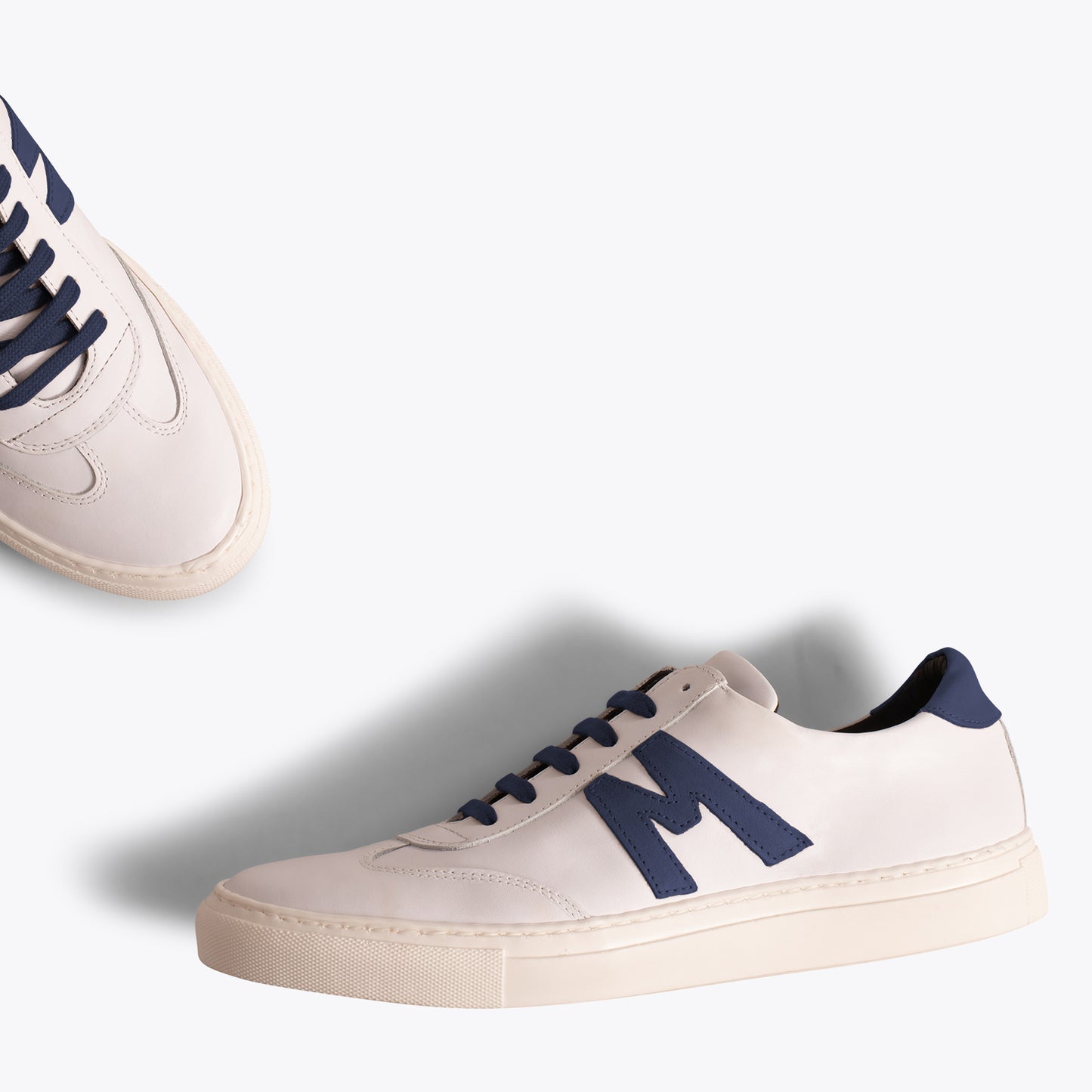 MÓNACO Zapatillas casual de hombre con logo en AZUL