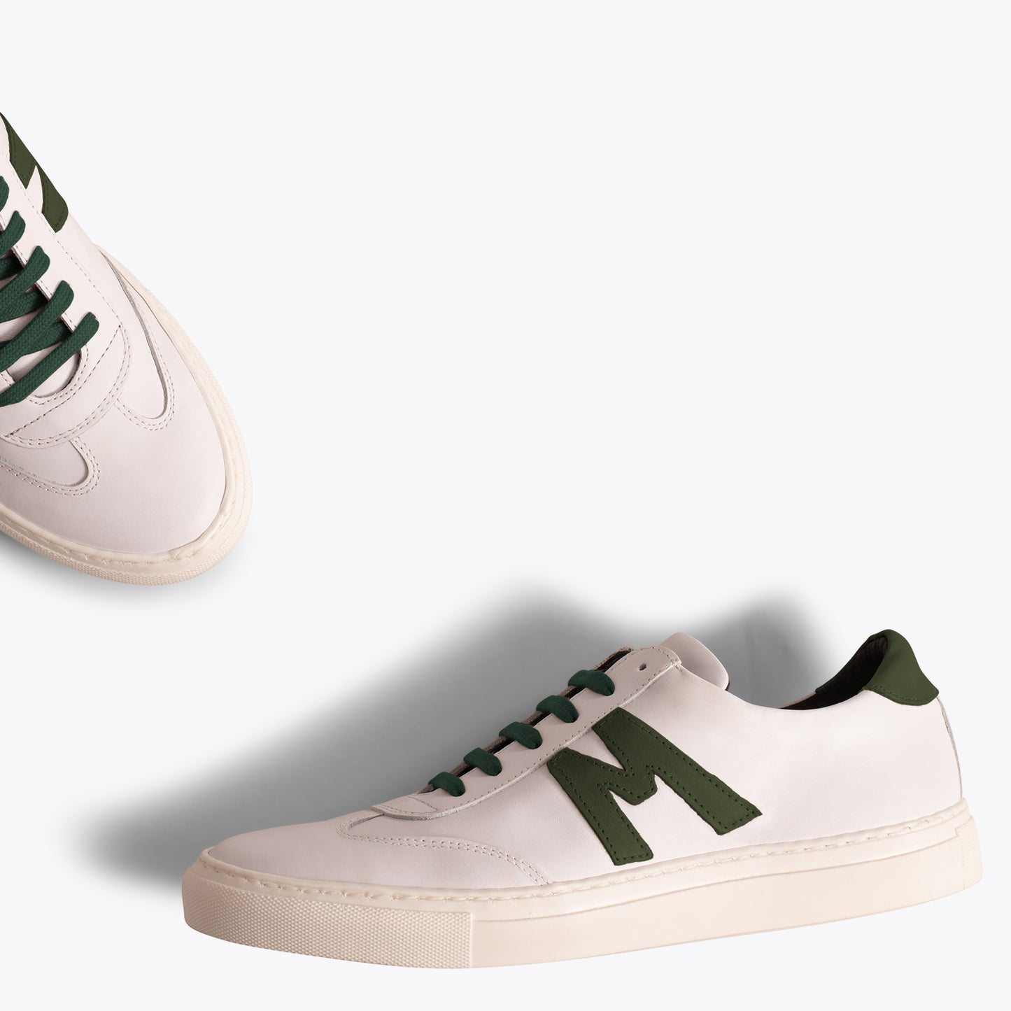 MÓNACO Zapatillas casual de hombre con logo en VERDE