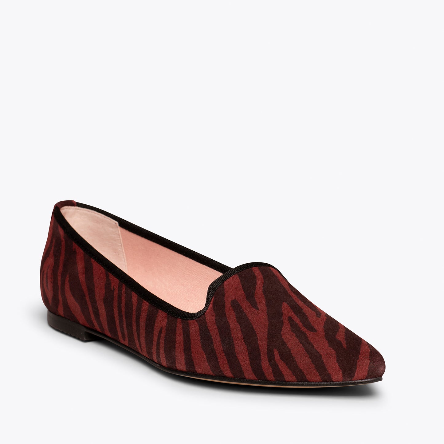 SLIPPER Sapatilhas com estampa animal zebra WINE 