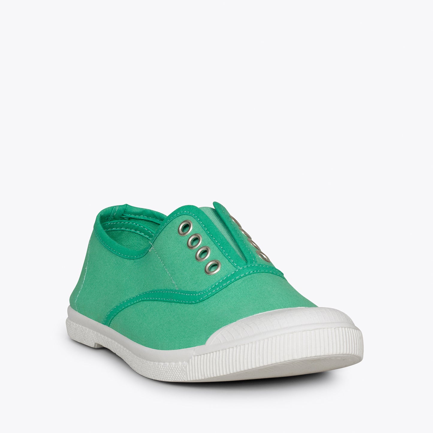 WAY Zapatillas sin cordones de lona VERDE