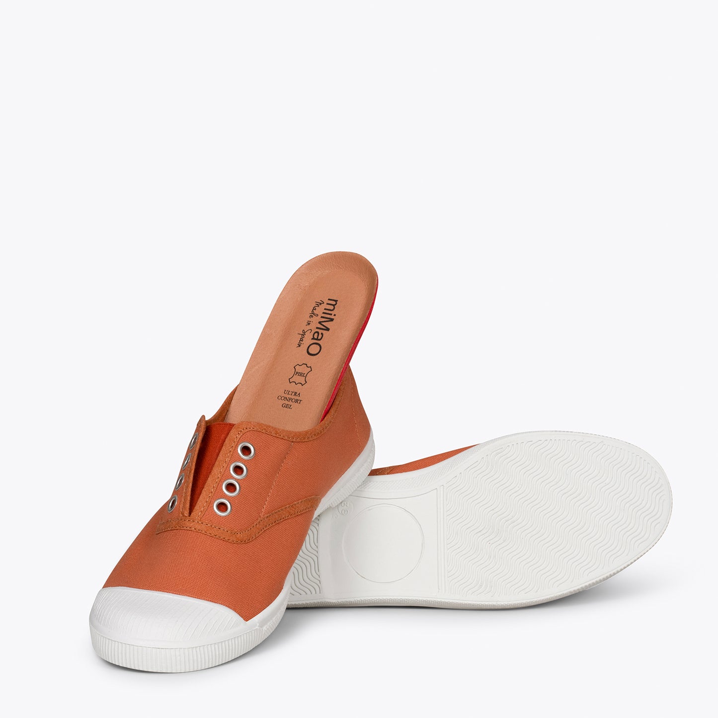 WAY Zapatillas sin cordones de lona TEJA