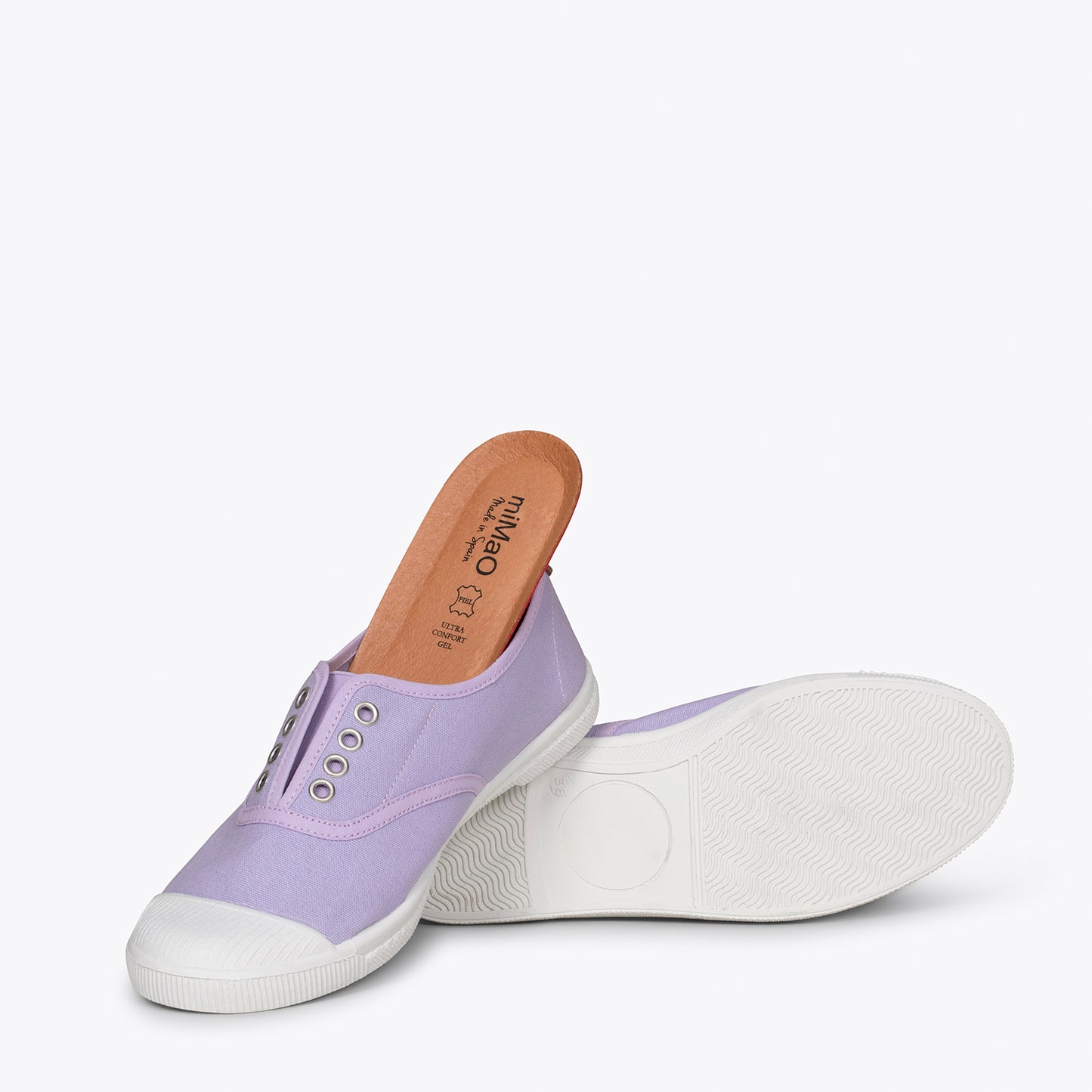 WAY Zapatillas sin cordones de lona LILA