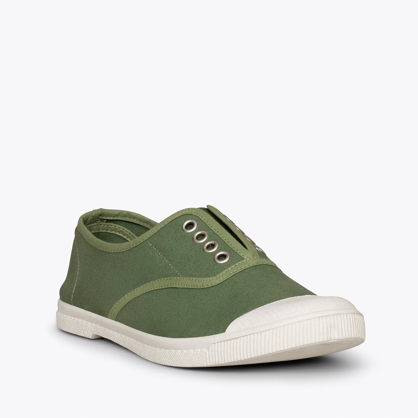 WAY Zapatillas sin cordones de lona KAKI