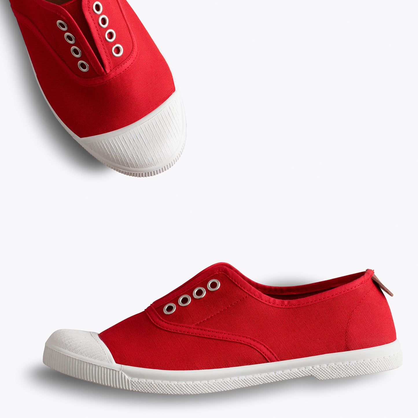 WAY Zapatillas sin cordones de lona ROJO