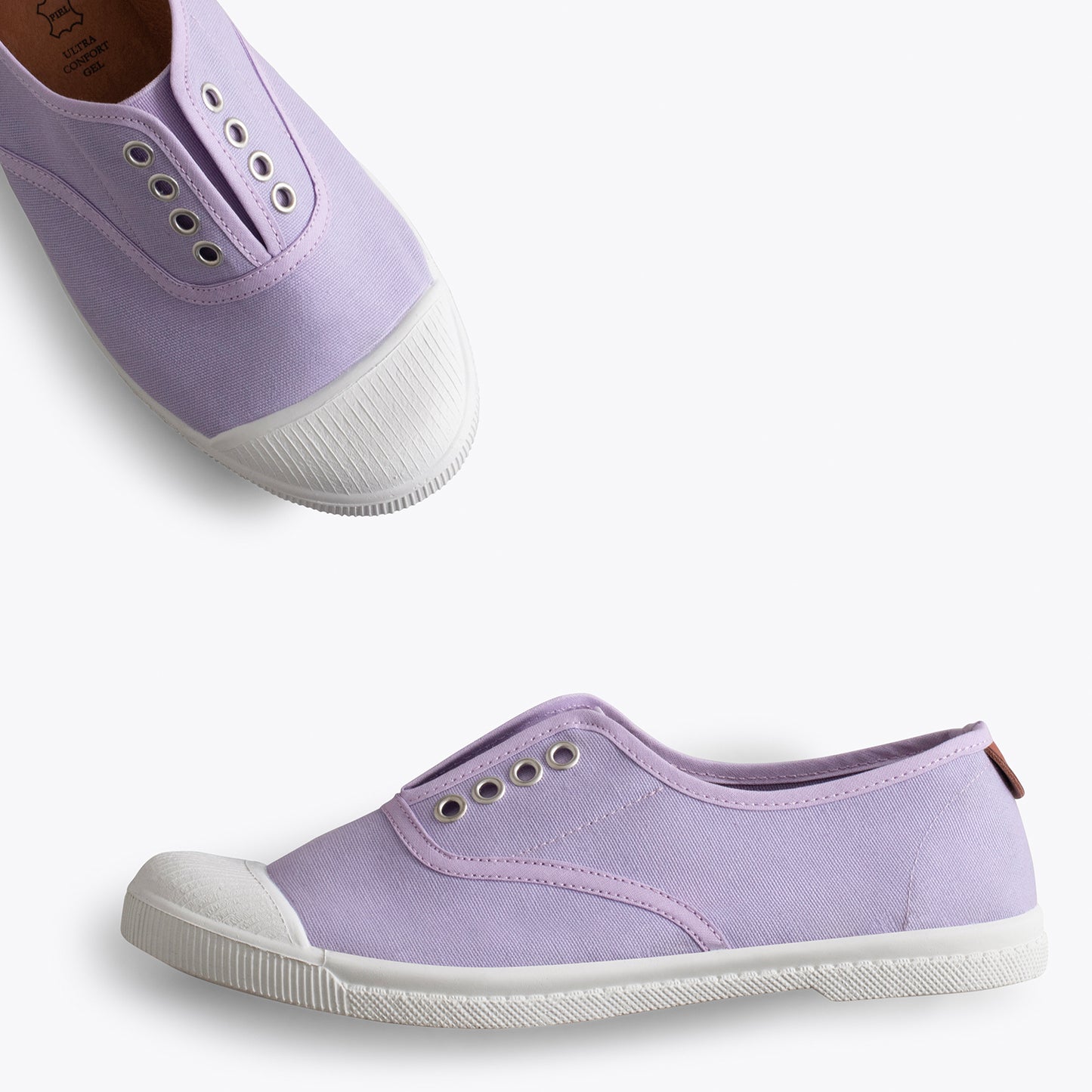 WAY Zapatillas sin cordones de lona LILA