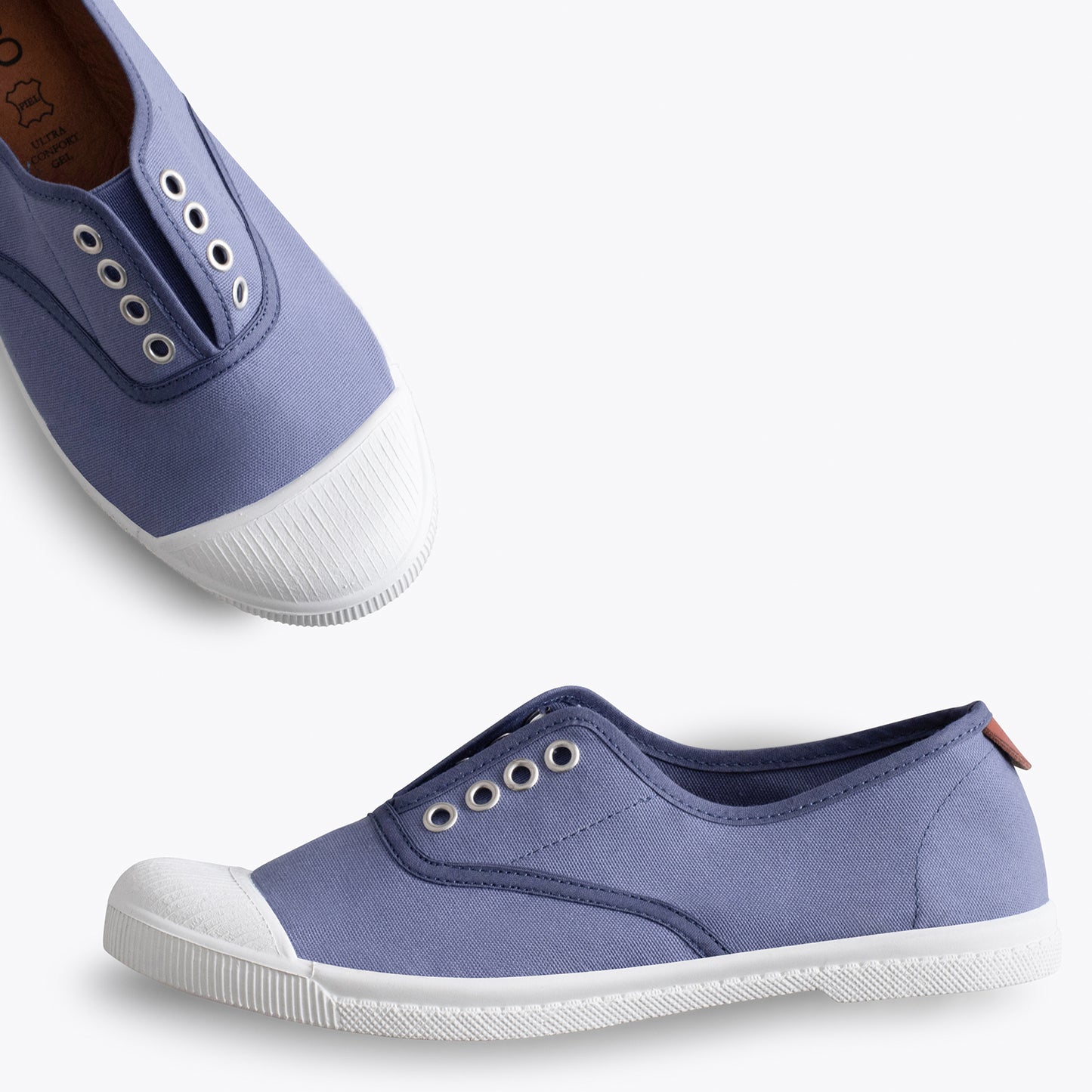 WAY Zapatillas sin cordones de lona JEANS