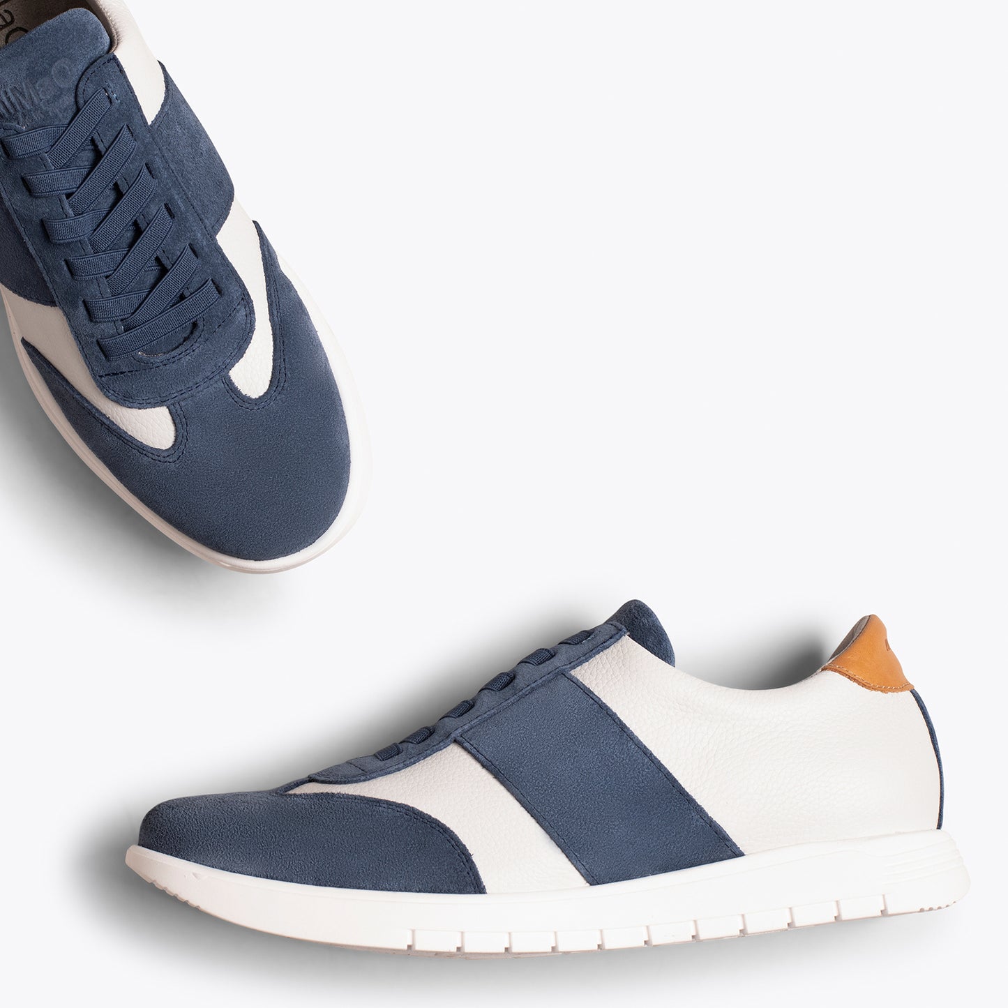 SPORT Tênis casual de couro combinado BLUE 