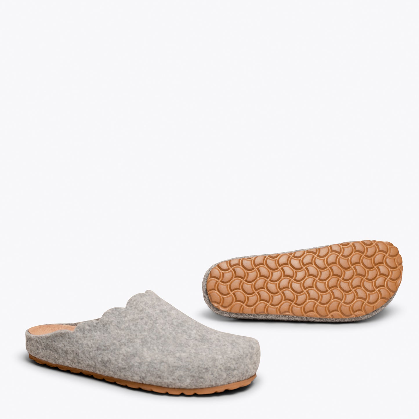 SWEET HOME - Chaussons femme GRIS CLAIR 