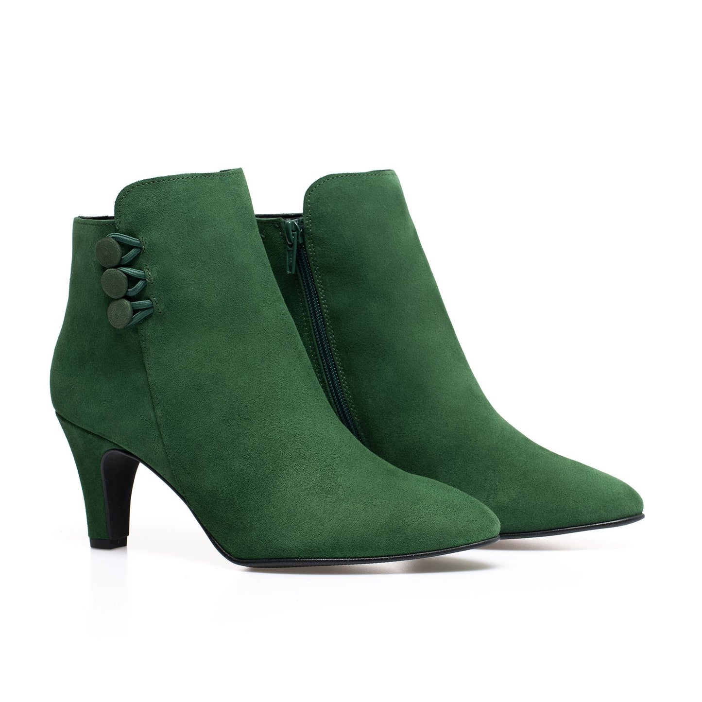 Bota com botão LADY GREEN 