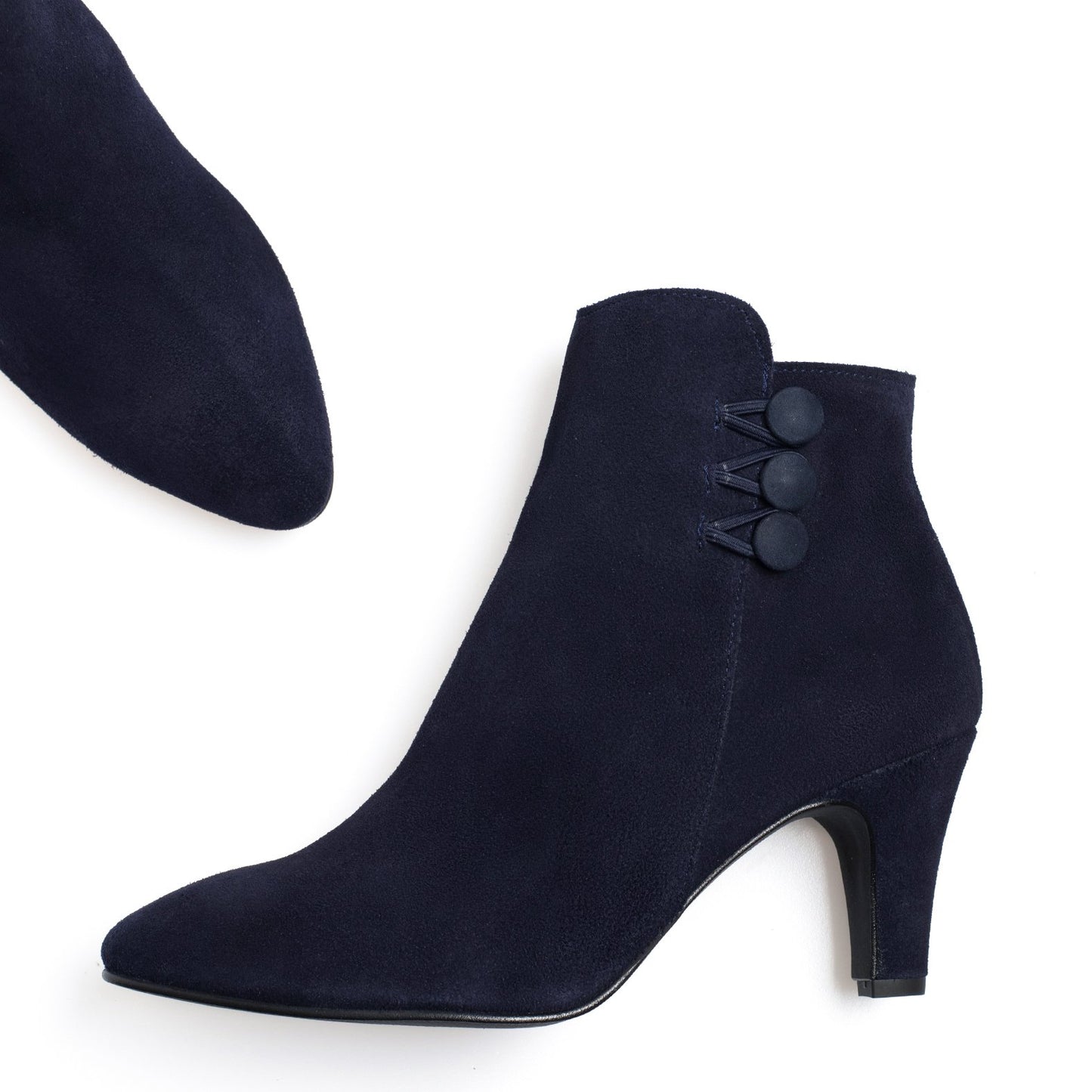 Bota com botão LADY NAVY BLUE 