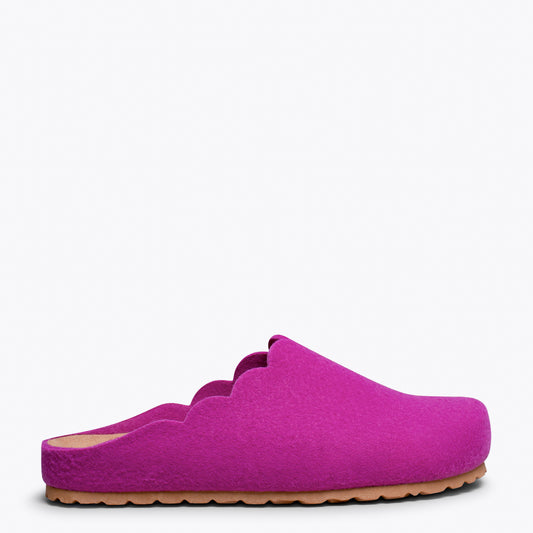 SWEET HOME - Chaussons femme FUCHSIA 