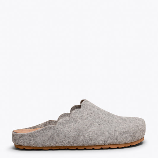 SWEET HOME - Chaussons femme GRIS CLAIR 