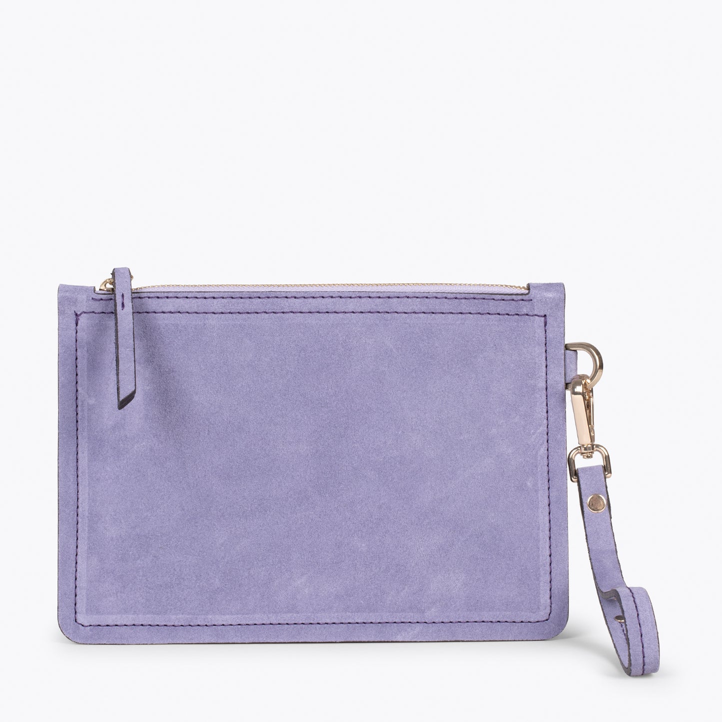 URBAN - Bolsa clutch de couro LILAC 